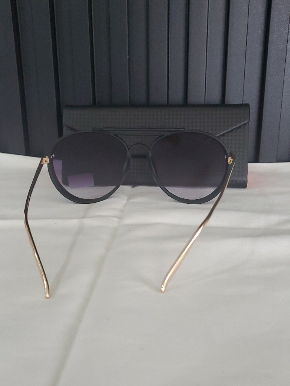 Ray-Ban Men's Black Frame Purple Gradient Lens Round Aviator Sunglasses - Picture 3 of 3